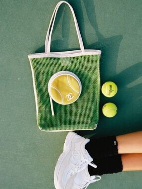Authentic 2003 vintage Chanel Karl Lagerfeld very rare tennis bag